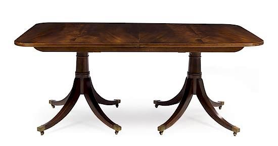 Appraisal: A George III Mahogany Extension Table Height x width x