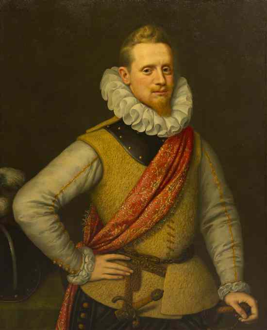 Appraisal: Attributed to Paulus Moreelse Dutch - Portrait of an Officer