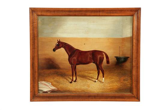 Appraisal: RACE HORSE SUNBURN BY JAMES CLARK UNITED KINGDOM - Oil