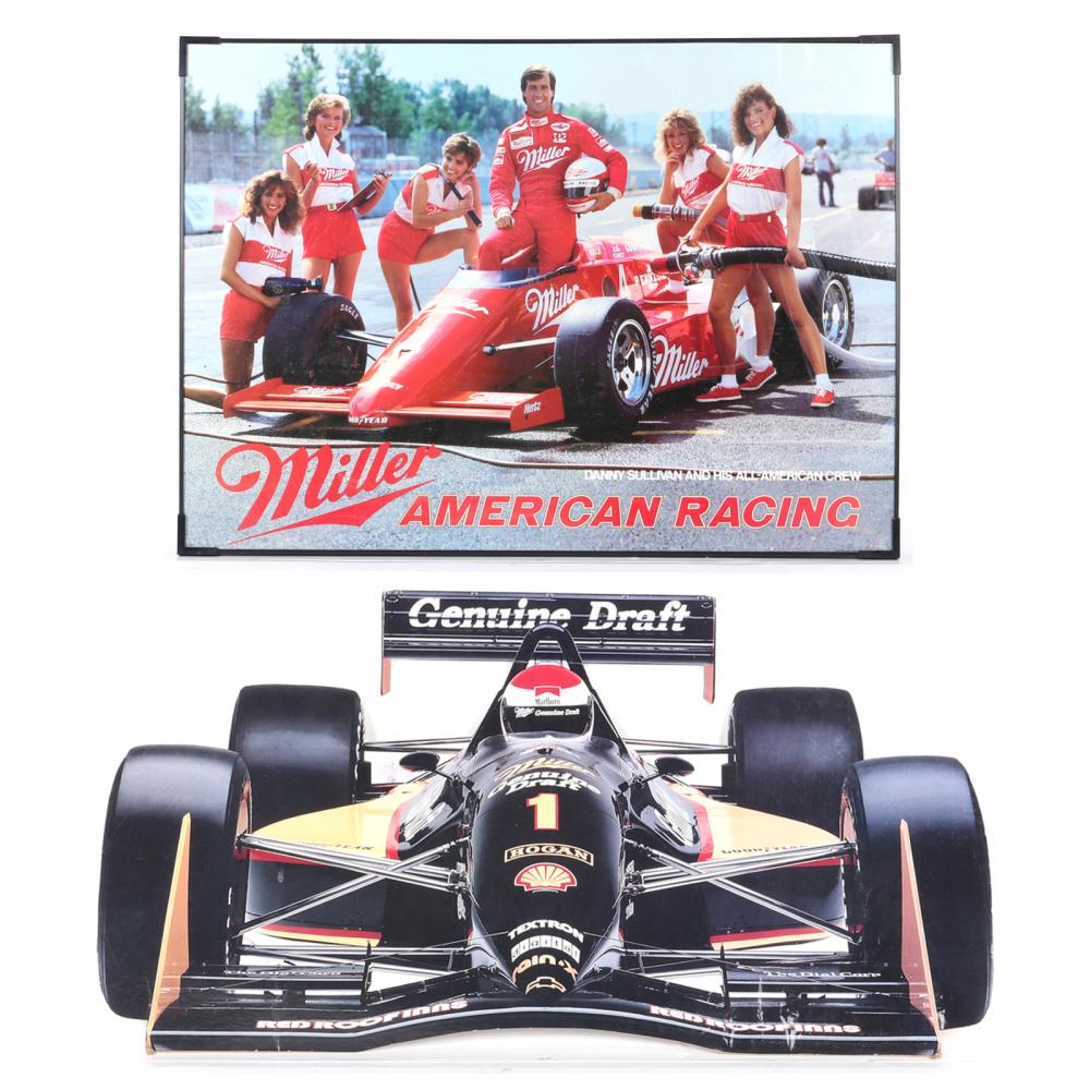 Appraisal: DANNY SULLIVAN AND HIS ALL-AMERICAN CREW RACING POSTER RAHAL ADVERTISING