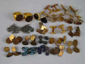 Appraisal: A mixed lot comprising nineteen pairs of cufflinks including enamel