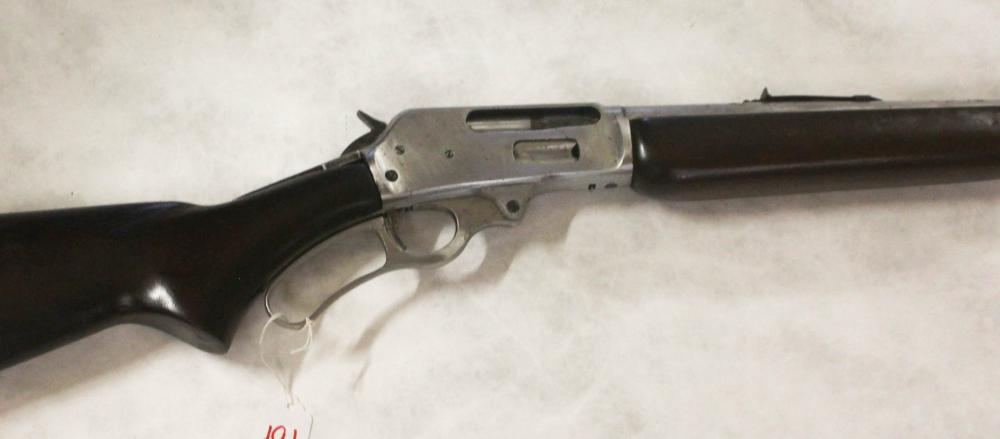 Appraisal: MARLIN MODEL A LEVER ACTION RIFLE Remington caliber barrel blued