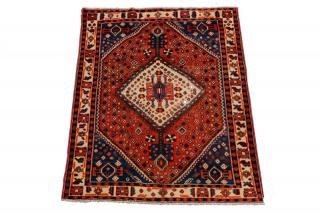 Appraisal: Hand Woven Persian Arebil Wool Iran Tribal goemetric design on