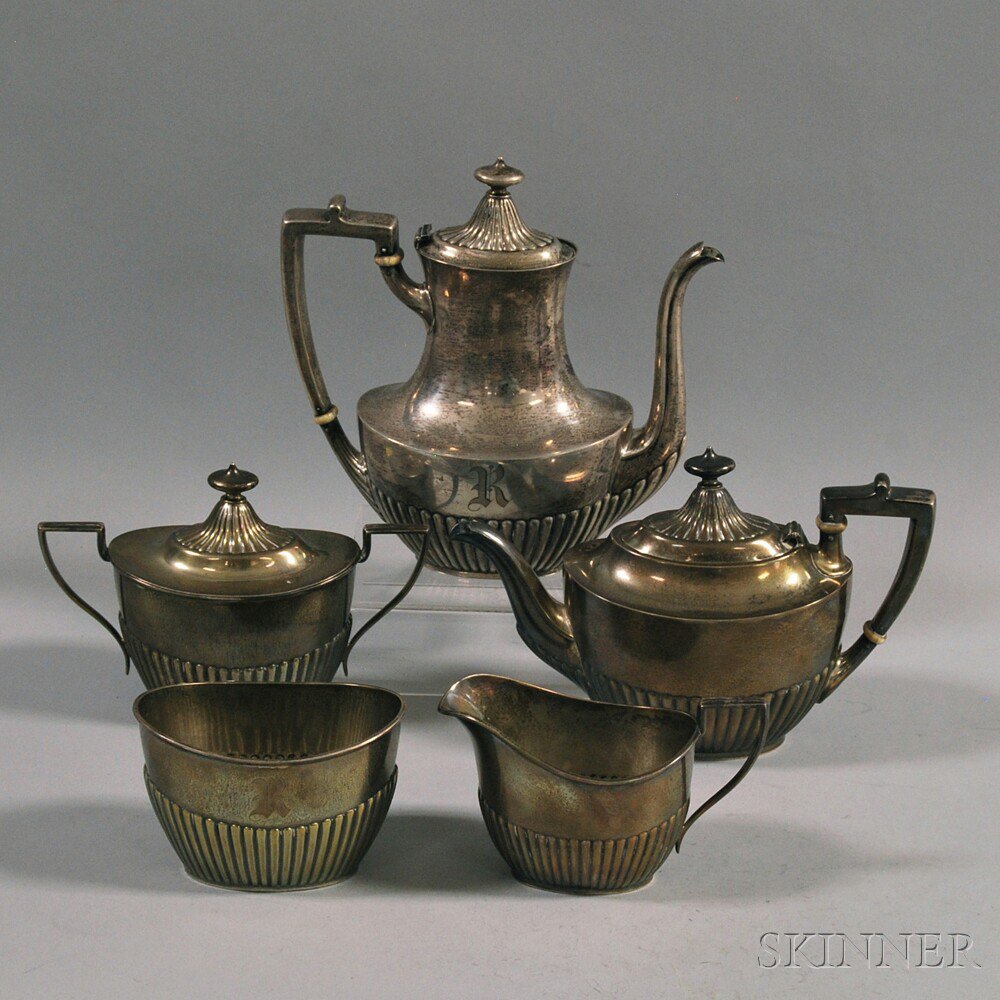 Appraisal: Five-piece Gorham Sterling Silver Tea and Coffee Service two pieces