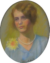 Appraisal: Louise S Heustis American th Century Oval portrait of a