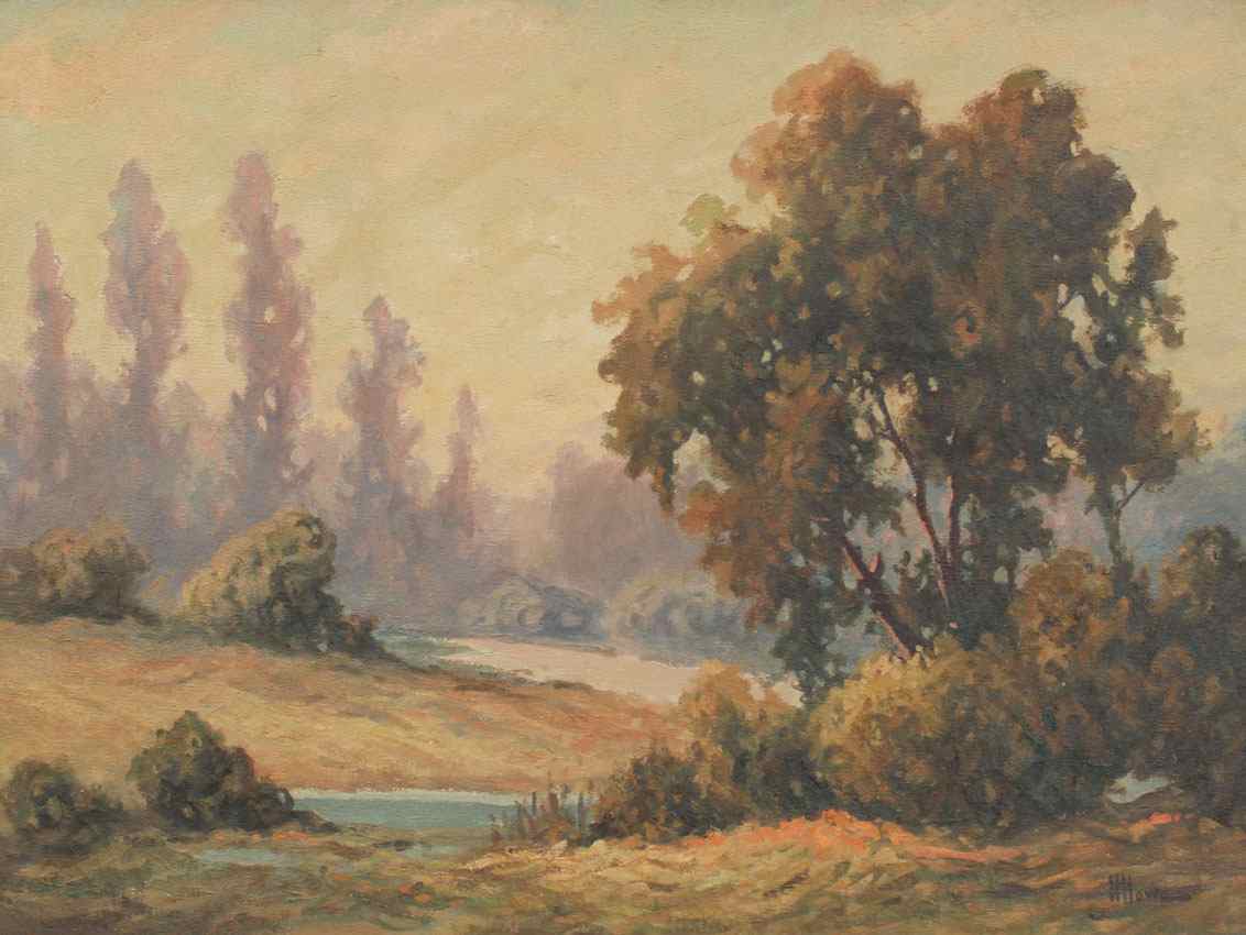 Appraisal: HOWE Henry American - ''Buckfield Meadows Maine'' Oil Canvas ''