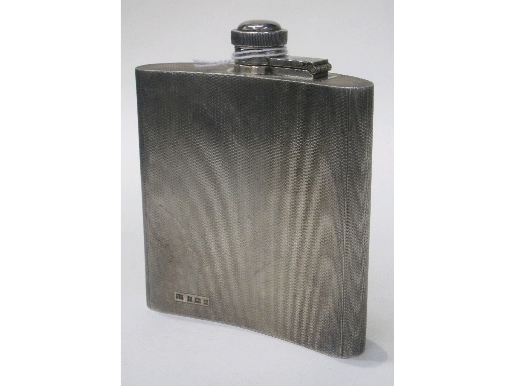 Appraisal: Silver hip flask Birmingham