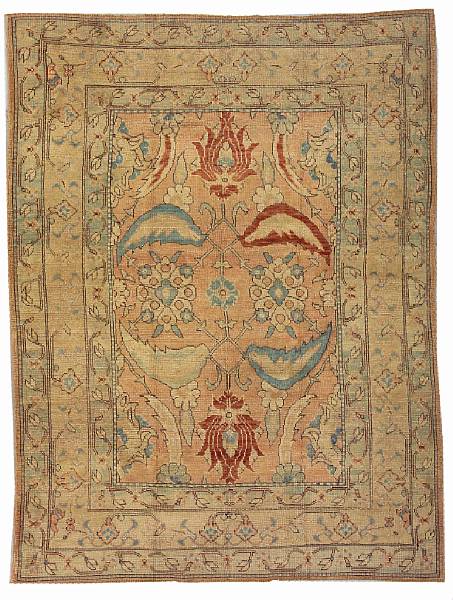 Appraisal: An Oushak rug West Anatolia late th century size approximately