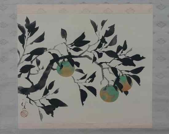 Appraisal: A Japanese Hanging Scroll attributed to Kawabata Ryushi - ink