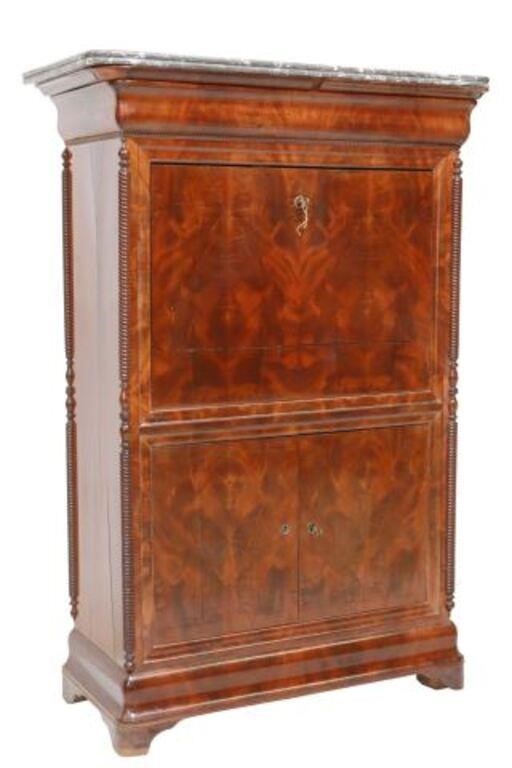 Appraisal: French Louis Philippe period fall front desk mid th c