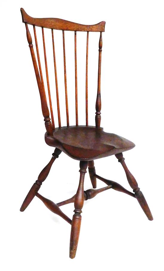 Appraisal: Windsor fan back side chair shoreline CT c - oak