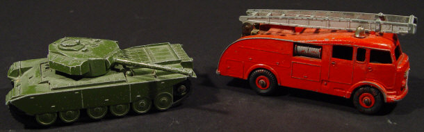 Appraisal: Two Dinky vehicles a fire engine and a Centurion tank