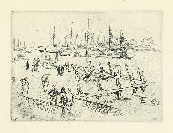 Appraisal: JAMES A M WHISTLER A Sketch on the Embankment Etching