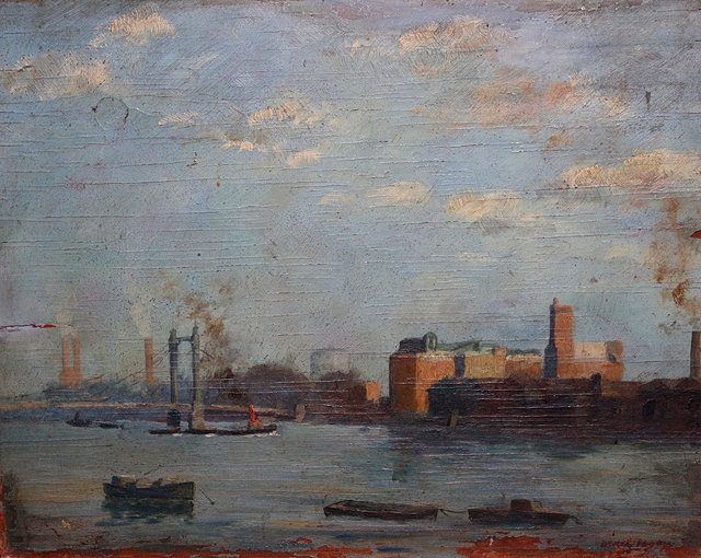 Appraisal: DEREK ROGERS - View looking down the Thames towards the