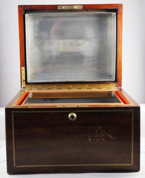 Appraisal: G M P M Tobacco Humidor Description Circa Walnut with