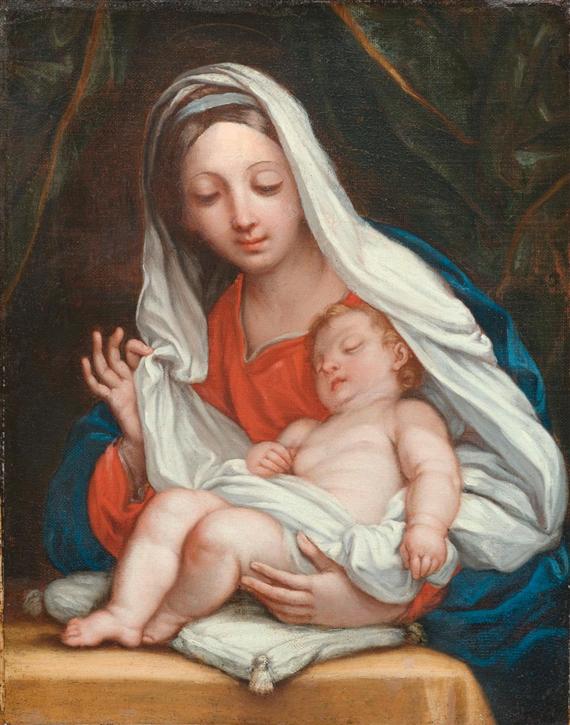 Appraisal: MARATTI CARLO FOLLOWER OF Camerano - Rome Madonna and Child