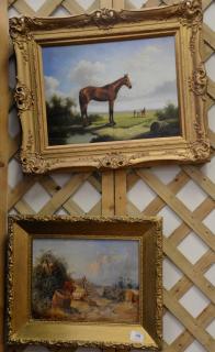 Appraisal: Two oil paintings including Jan Mortell th century oil on