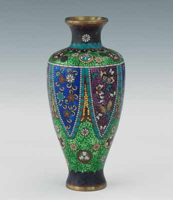 Appraisal: A Mosaic Cloisonne Vase Baluster form with a high shoulder