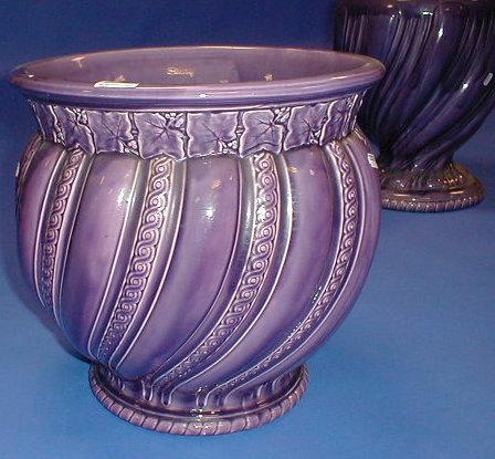 Appraisal: A Minton model jardiniere of a wrythen and guilloche pattern