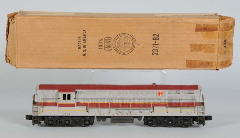 Appraisal: Lionel No Lackawanna FM Locomotive OB Description Post-war O-gauge Includes