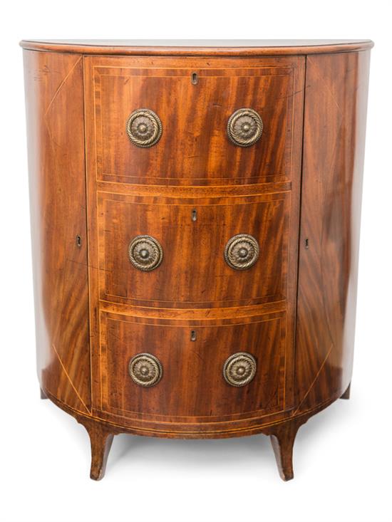 Appraisal: Sale Lot A George III Mahogany Console Cabinet circa of