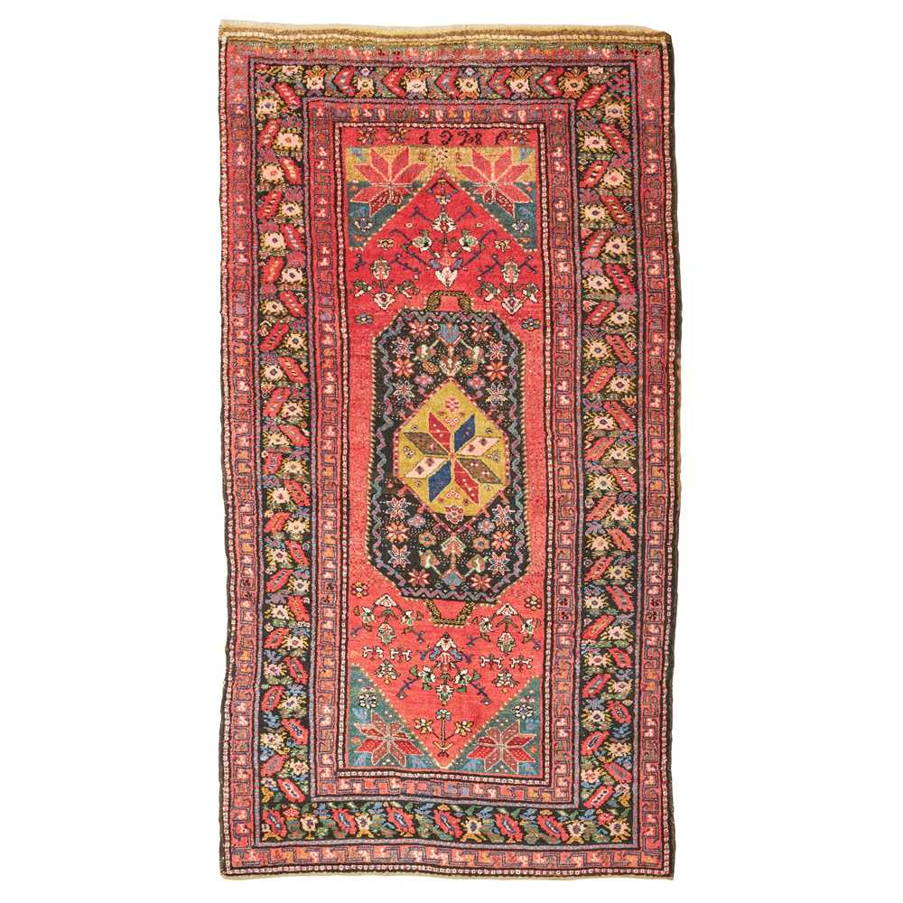 Appraisal: KARABAGH CARPET SOUTH CAUCASUS POSSIBLY WOVEN WITH DATE the red