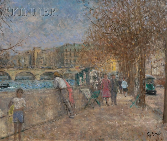 Appraisal: Francois Gall French - Le Pont St Michel a Paris