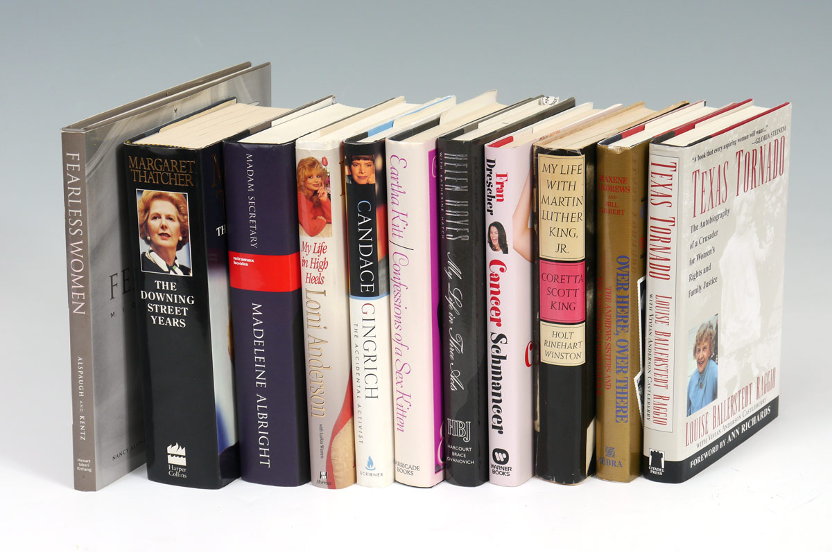 Appraisal: COLLECTION SIGNED BOOKS BY FAMOUS WOMEN books to include Margaret