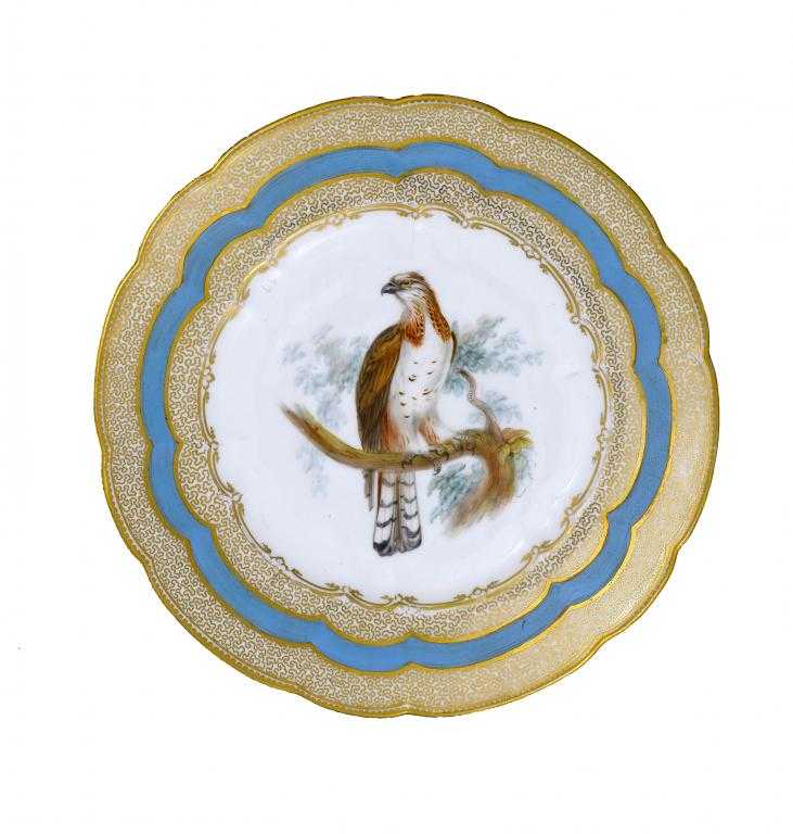 Appraisal: A COALPORT PLATE painted in the manner of John Randall