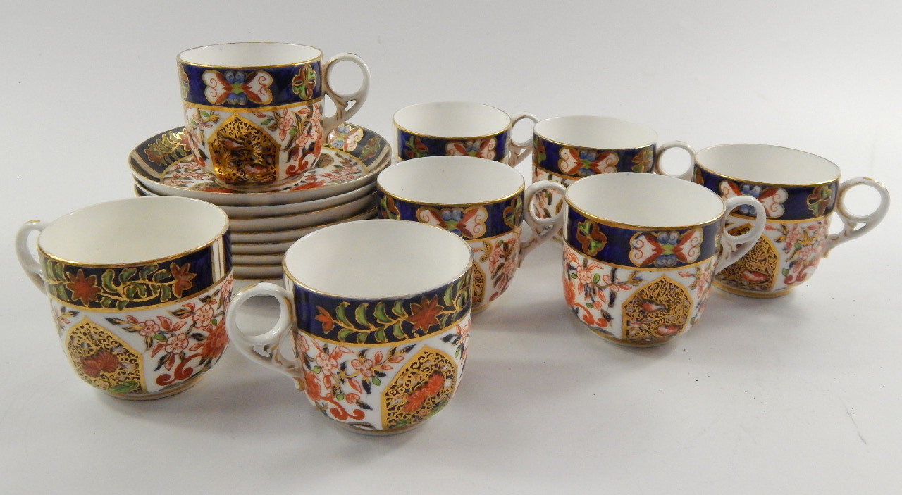 Appraisal: A set of eight Royal Crown Derby porcelain tea cups