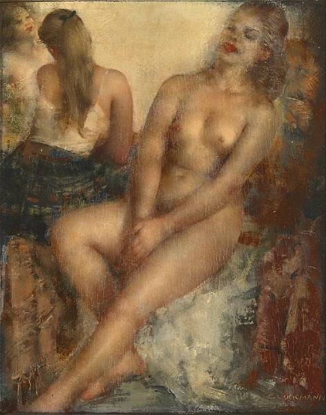 Appraisal: Grigory Gluckmann Russian American - Relaxing signed 'Gluckmann' lower right