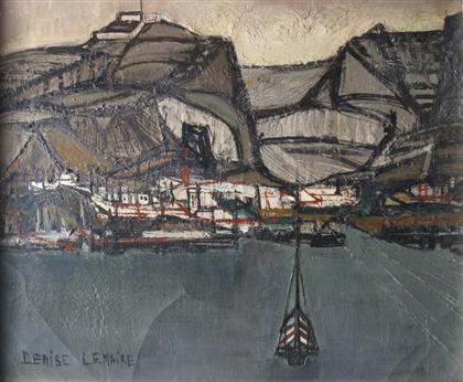 Appraisal: DENISE LEMAIRE b HARBOUR Signed bottom left oil on canvas