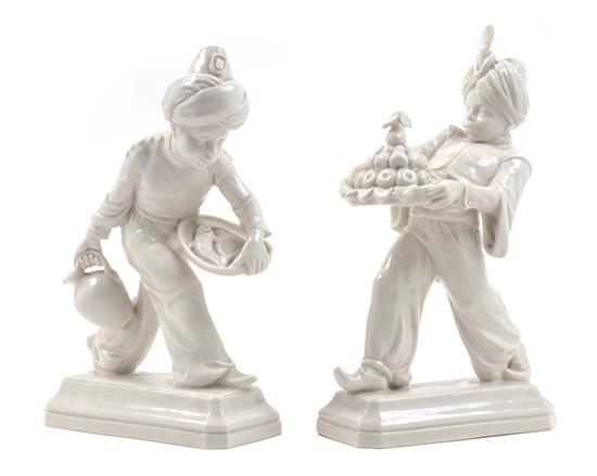 Appraisal: Sale Lot Two German Blanc-de-Chine Porcelain Figures hugo meisel th