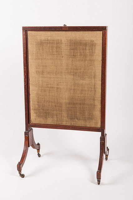 Appraisal: A TH CENTURY OAK EXPANDING FIRE SCREEN with slides to