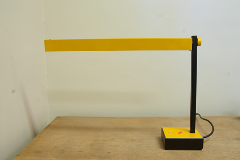 Appraisal: YELLOW METAL DESK LAMP