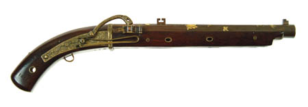 Appraisal: JAPANESE MATCHLOCK PISTOL Cal About NSN Fine high grade matchlock