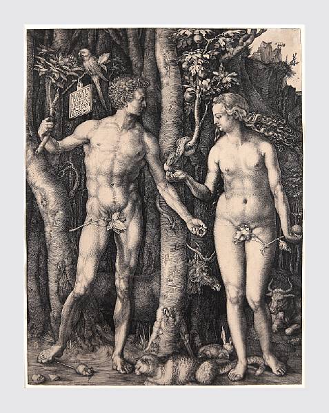 Appraisal: Old Master Prints Adam and Eve B M Holl Engraving