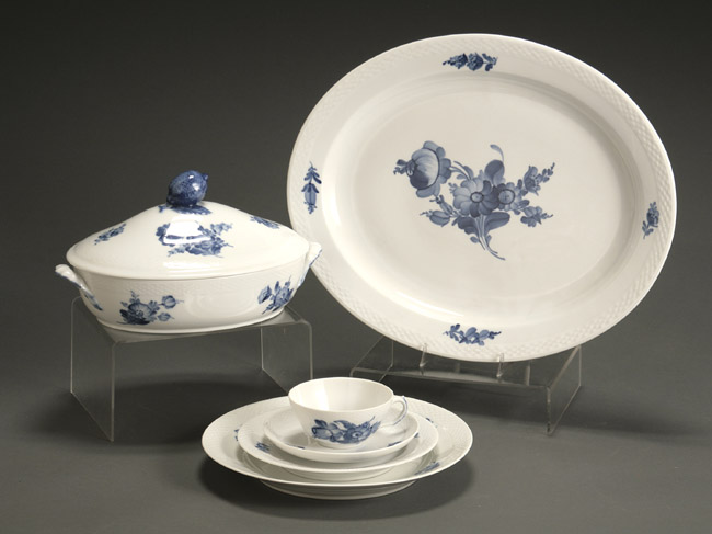 Appraisal: Royal Copenhagen 'Blue Flower' Dinner Service Consisting of Dinner plates