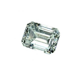 Appraisal: Unmounted Loose Carat Emerald Cut Diamond Unmounted Loose Carat Emerald