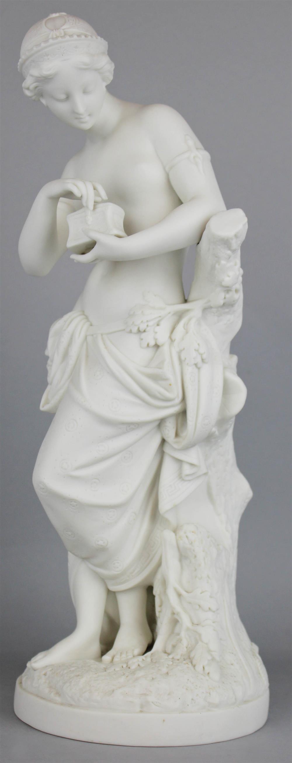 Appraisal: MINTON PARIAN PANDORA impressed Minton date code for after A