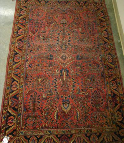 Appraisal: Antique Persian area rug ' '' x ' '' traditional