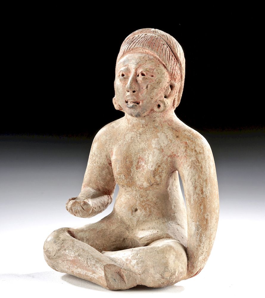 Appraisal: Olmecoid Proto-Maya Pottery Seated Female Figure Pre-Columbian Southern Mexico to