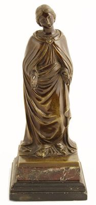 Appraisal: A th century Italian bronze figure of the Virgin Mary