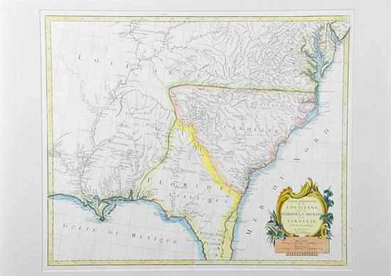 Appraisal: Rare early map Southeastern United States Pietro Santini Venice circa