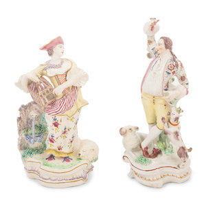 Appraisal: Two English Porcelain Figures of Matrimony and Freedom Circa both