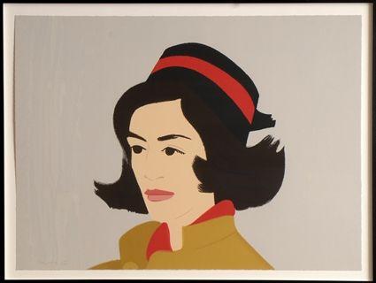 Appraisal: ALEX KATZ b ADA IN A BLACK HAT Silkscreen in