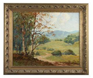 Appraisal: George Wallace Olson California landscape with trees signed lower left