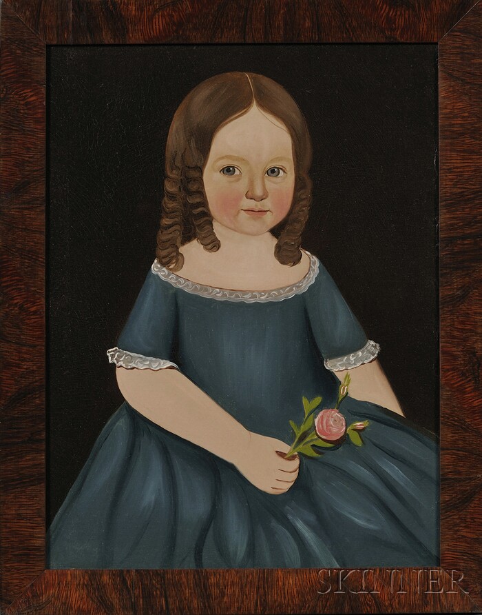 Appraisal: Prior Hamblin School th Century Portrait of Alice Atwood Wearing