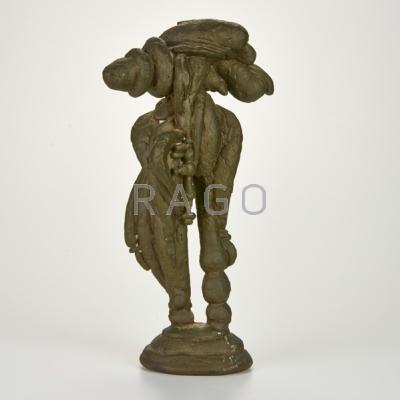 Appraisal: BERNARD BRENNER American - Bronze sculpture Guardian Unmarked Provenance artist