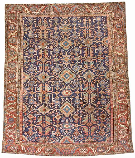 Appraisal: A Heriz Carpet Northwest Persia late th century size approximately